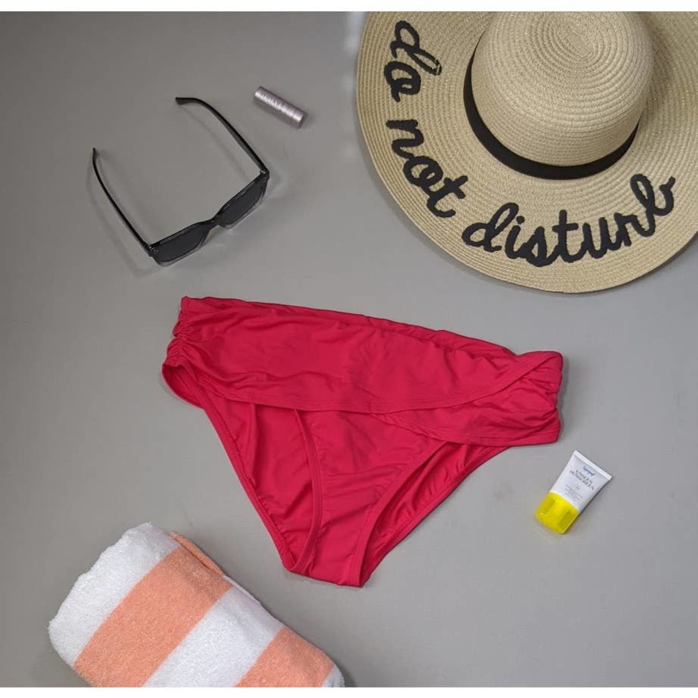 Bleu Rod Beattie Pink Wrap Swim Bottom